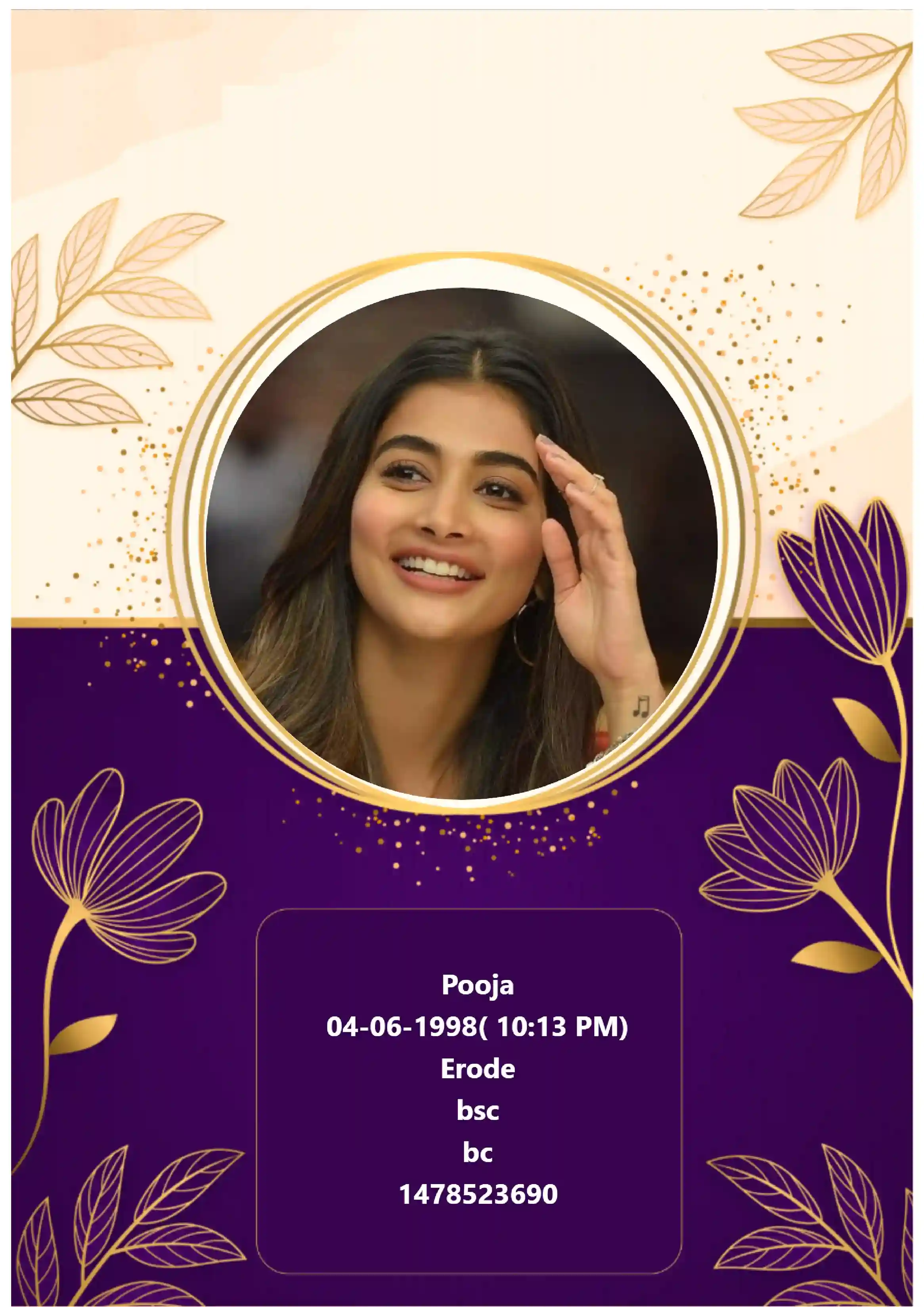 sample bio data template 2