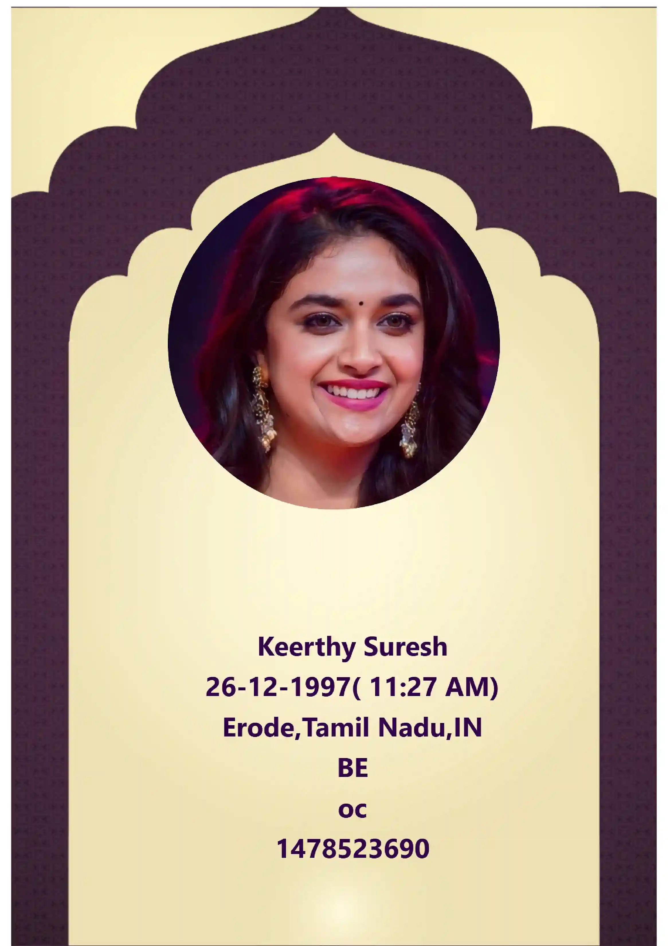 sample bio data template 3